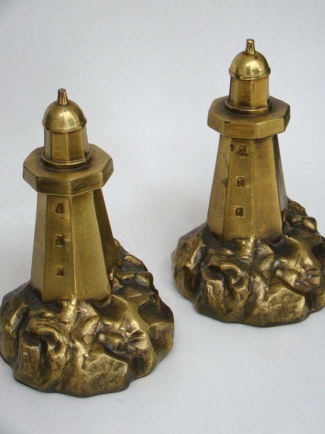 An attractive pair of Lighthouse Bookends circa 1960 — image 2